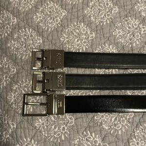 Chaps Reversible Belts Set of 3